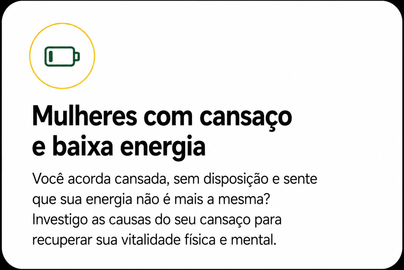 Mulheres com cansaço e baixa energia